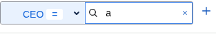 A relation filter with a value to match